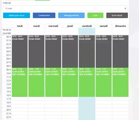 Calendrier intégré